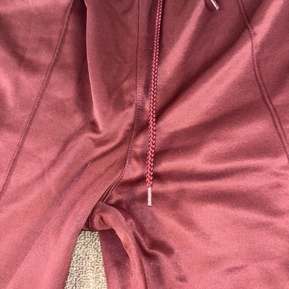 Vintage 90s Stussy Men’s Track Pants XL Brick Red Pinstripe - Picture 3 of 7